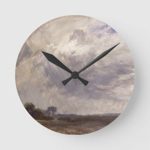 Reloj Redondo Mediano John Constable Paisaje con cielo gris, c.