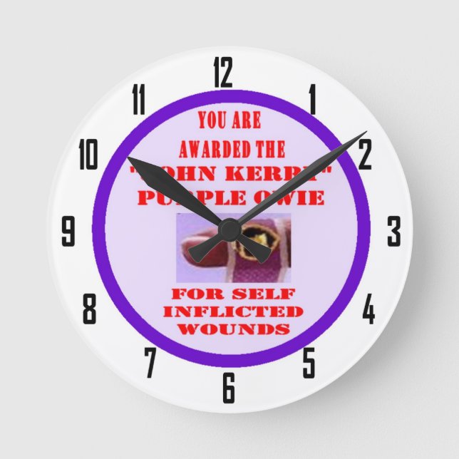 RELOJ REDONDO MEDIANO JOHN KERRY PURPLE OWIE (Anverso)