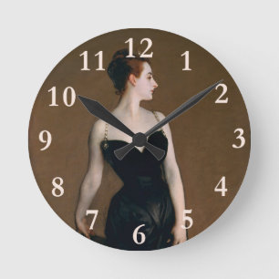 Reloj Redondo Mediano John Singer Sargent Madame X Retrato Clásico