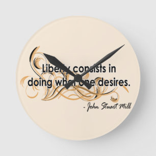 Reloj Redondo Mediano John Stuart Mill