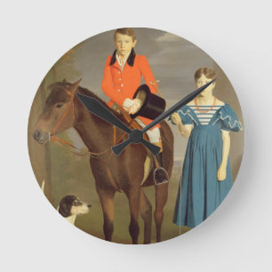 Reloj Redondo Mediano Juan Gubbins Newton y su hermana Maria, 1832-33 (