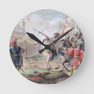 Reloj Redondo Mediano Juana de Arco (1412-31) ordena la salida de los in