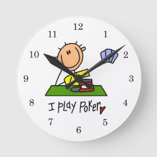 Reloj Redondo Mediano Juego al póquer