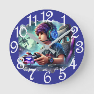 Reloj Redondo Mediano Jugador Niño