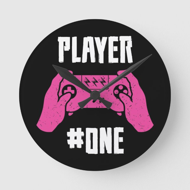 Reloj Redondo Mediano Jugador #One Gaming (Anverso)
