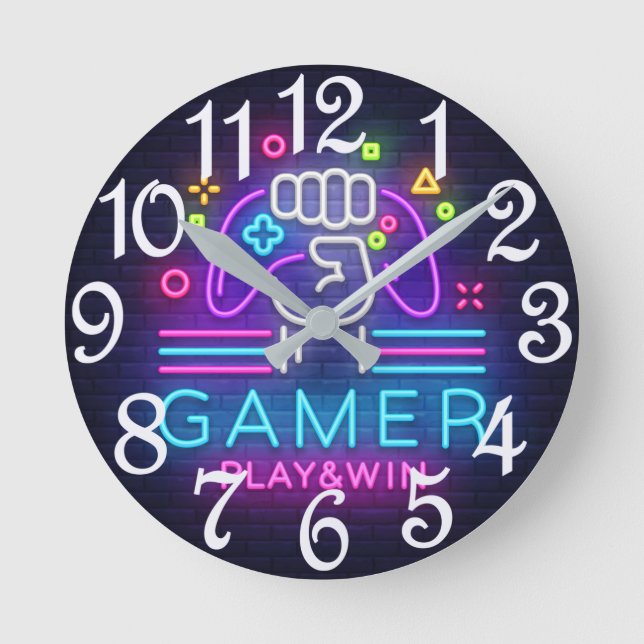 Reloj Redondo Mediano Jugar y ganar (Anverso)