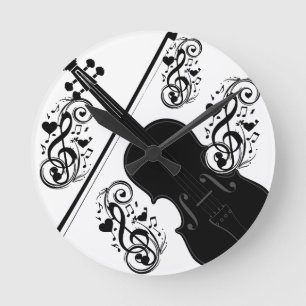 Reloj Redondo Mediano Juguemos, violín_