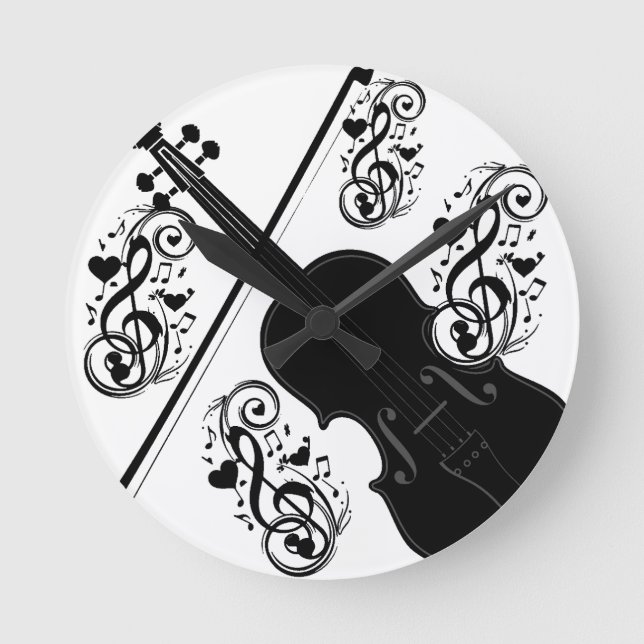 Reloj Redondo Mediano Juguemos, violín_ (Anverso)