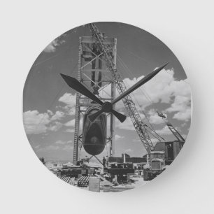 Reloj Redondo Mediano Jumbo Atomic Bomb Positioned for Trinity Test