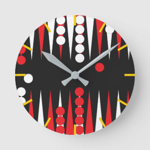 Reloj Redondo Mediano Junta de Backgammon