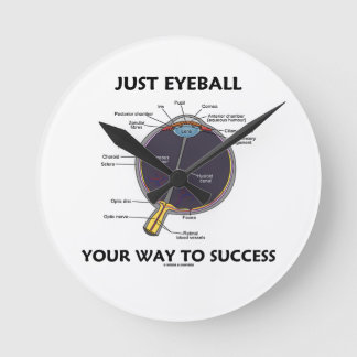 Reloj Redondo Mediano Just Eyeball Your Way To Success (Eye Anatomy)