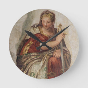 Reloj Redondo Mediano Justicia, de las paredes de la sacristía (fresco)