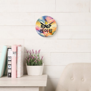 Reloj Redondo Mediano K-Pop Finger Heart: Mostrar tu amor