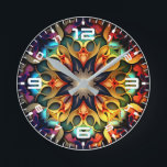 Reloj Redondo Mediano Kaleidoscope Mandala Flower Design-23091<br><div class="desc">Kaleidoscope Mandala Flower Design-23091</div>