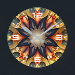 Reloj Redondo Mediano Kaleidoscope Mandala Flower Design-23091<br><div class="desc">Kaleidoscope Mandala Flower Design-23091</div>