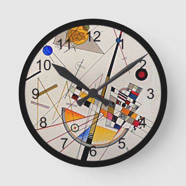 Reloj Redondo Mediano Kandinsky - Delicada tensión (Anverso)