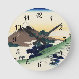 Reloj Redondo Mediano Katsushika Hokusai. El paso inume en la provincia 