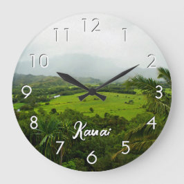 Reloj Redondo Mediano Kauai, paisaje de Hawai