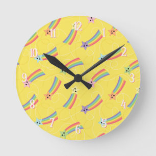 Reloj Redondo Mediano Kawaii Cute Shooting Stars