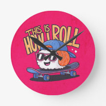 Kawaii Sushi divertido en patineta