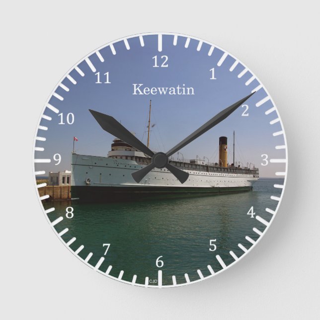 Reloj Redondo Mediano Keewatin clock (Anverso)