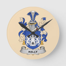 Reloj Redondo Mediano Kelly Coat of Arms Clock