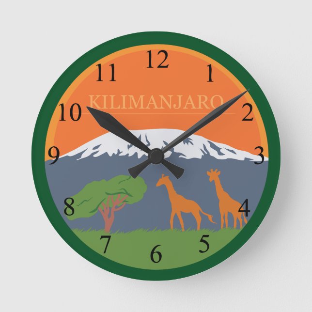 Reloj Redondo Mediano Kilimanjaro (Anverso)