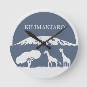 Reloj Redondo Mediano Kilimanjaro (azul)