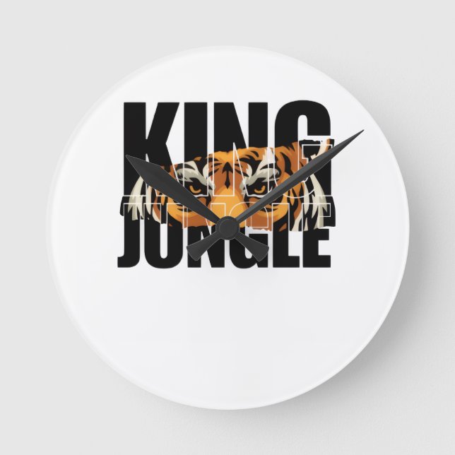 Reloj Redondo Mediano King of the Jungle (Anverso)