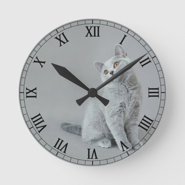Reloj Redondo Mediano Kitten (Anverso)