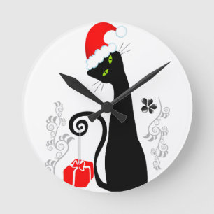 Reloj Redondo Mediano Kitty, Navidades modernos