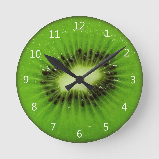 Reloj Redondo Mediano Kiwi Fruit Fresh Slice (Anverso)