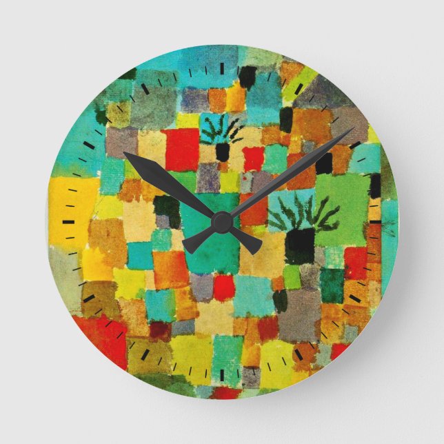 Reloj Redondo Mediano Klee - Jardín Sur (Tunecino) (Anverso)