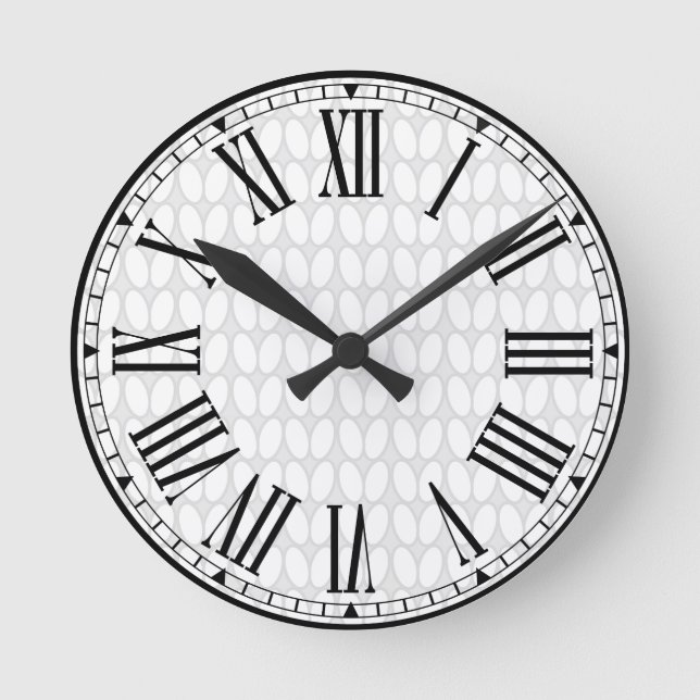 Reloj Redondo Mediano Knitting Stitch Classic (Anverso)