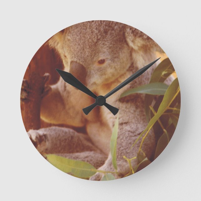 Reloj Redondo Mediano Koala Bear Love (Anverso)