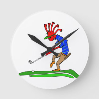 Reloj Redondo Mediano Kokopelli Golfer