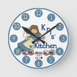 Reloj Redondo Mediano Kris' Kitchen Wall Clock