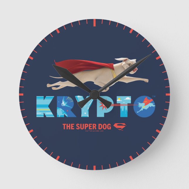 Reloj Redondo Mediano Krypto The Super-Dog (Anverso)