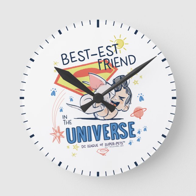 Reloj Redondo Mediano Krypto y Superman: Mejor Amigo del Universo (Anverso)