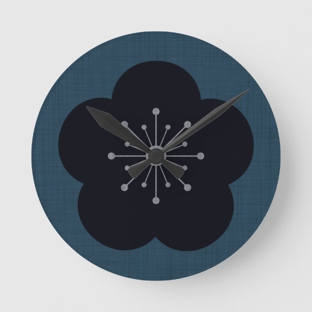 Reloj Redondo Mediano KURO UME - Bold - Navy (Anverso)
