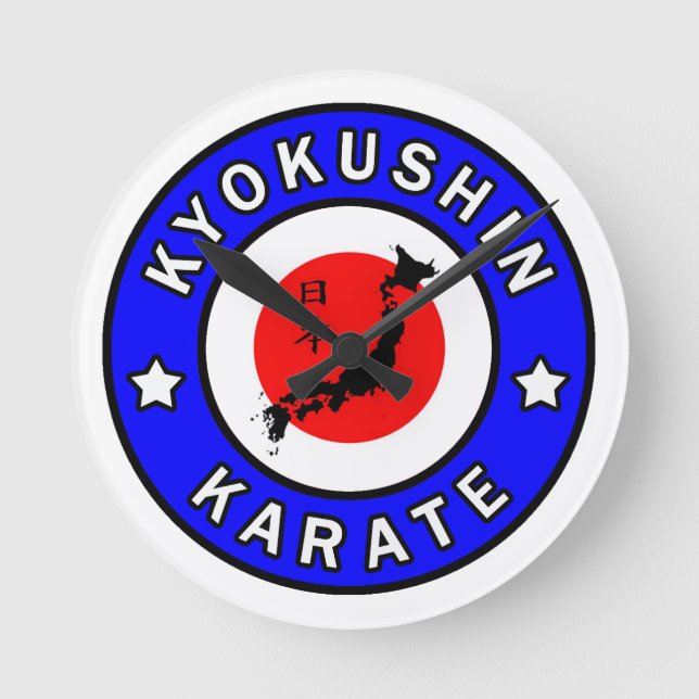 Reloj Redondo Mediano Kyokushin Karate (Anverso)
