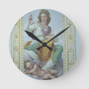 Reloj Redondo Mediano La alegoría de la castidad (fresco)