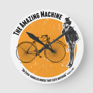 Reloj Redondo Mediano La bicicleta asombrosa