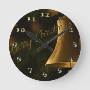 Reloj Redondo Mediano La Campana decorativa de los Navidades