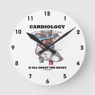Reloj Redondo Mediano La cardiología está todo sobre el corazón