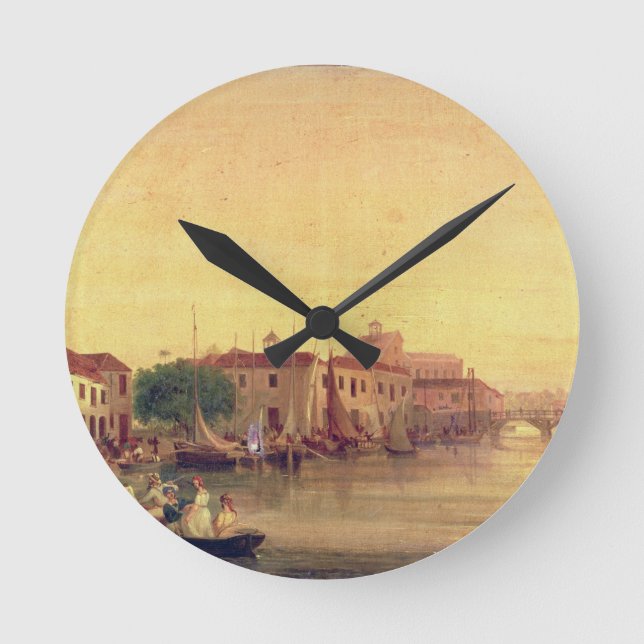 Reloj Redondo Mediano La carenadura, Bridgetown, Barbados, c.1848 (Anverso)