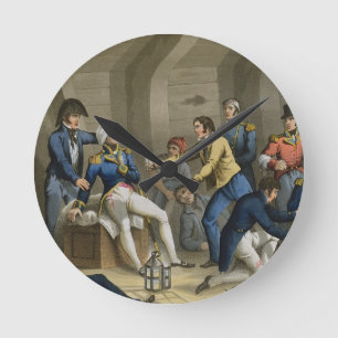 Reloj Redondo Mediano La carlinga, batalla del Nilo, mostrando Nelson wo