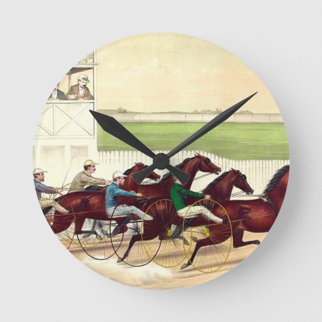 Reloj Redondo Mediano La carrera de caballos SUPERIOR es mi vida (Anverso)