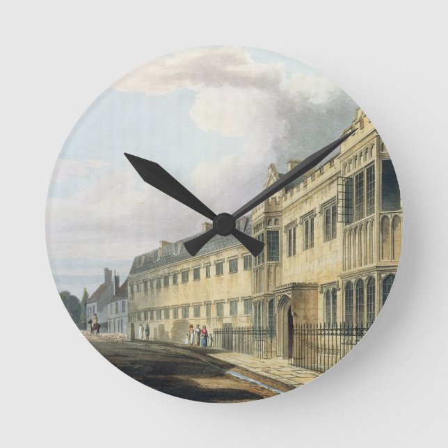 Reloj Redondo Mediano La casa del primer amo, escuela de grada, de la (Anverso)