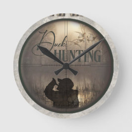 Reloj Redondo Mediano La caza del pato como máximo
